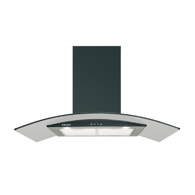 Hotte d&eacute;corative murale GLEM ghs910bk 8052745123713