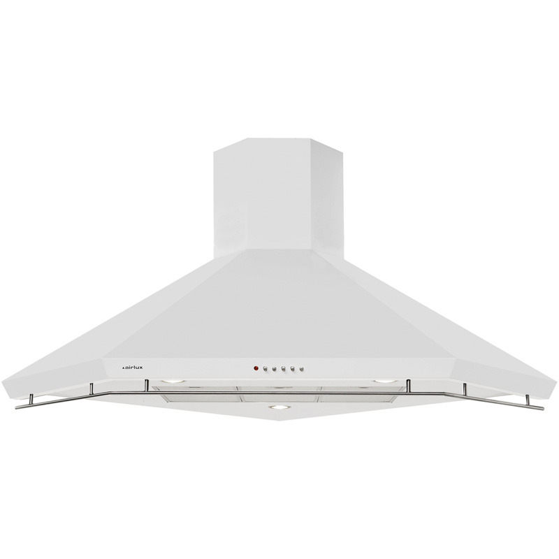 Hotte d&eacute;corative d'angle Airlux ahk110wh 8052745123607