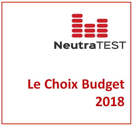 Le choix budget 2018