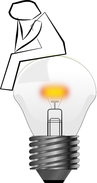 idea thinking bulb T